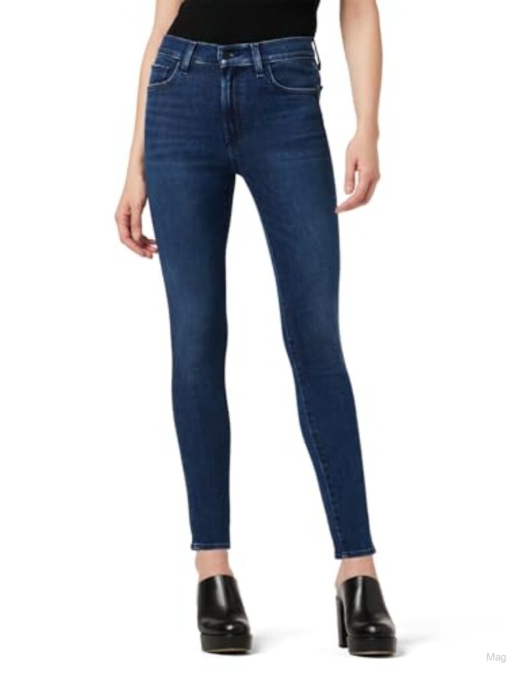 High Rise Skinny Ankle Jeans Five-Pocket Cotton Blend Casual